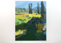 "Propension à la croissance" Peinture à l'huile d'un paysage abstrait