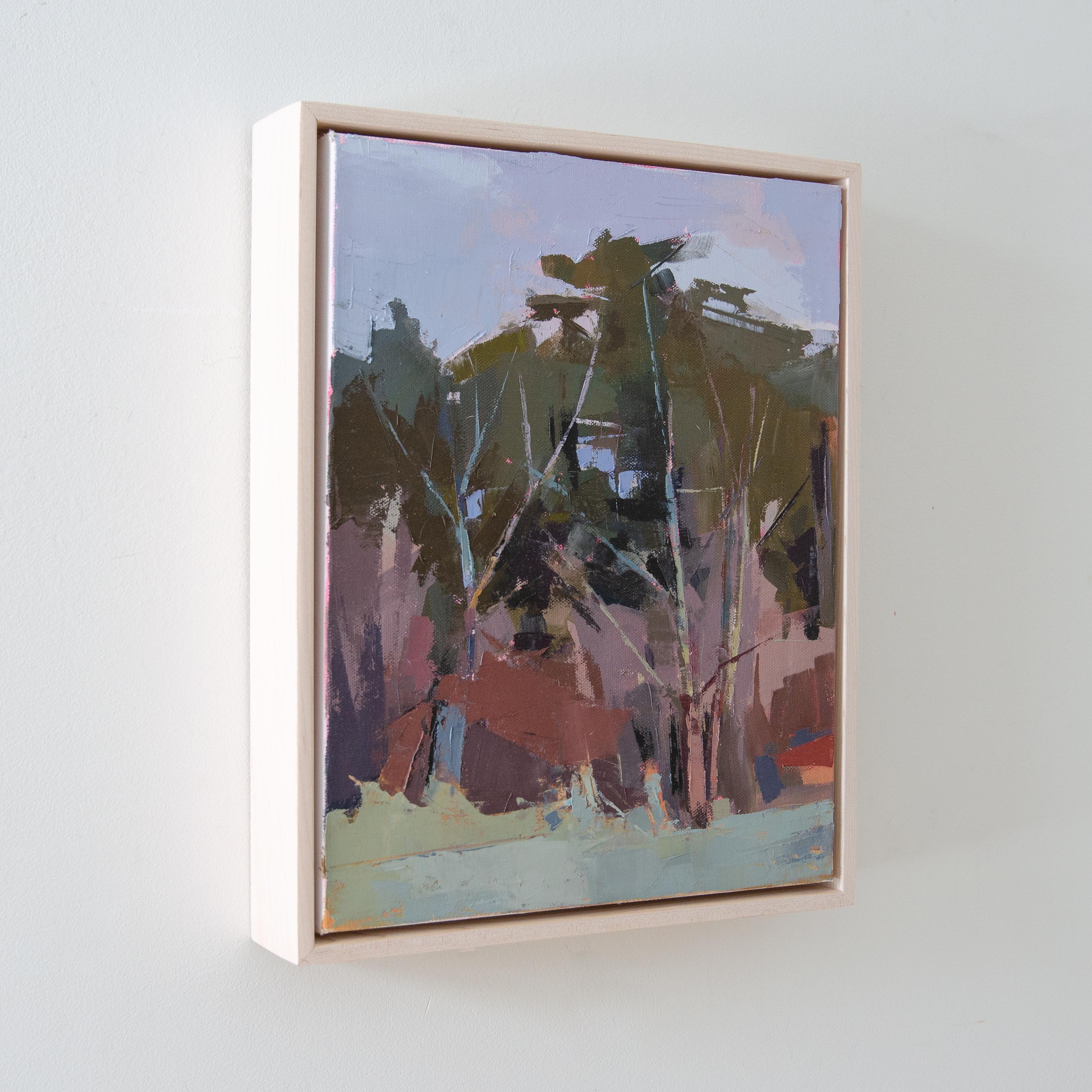In Entanglement, Bri Custer distills the essence of the forest into layered forms and expressive brushwork. Rooted in observation yet propelled by abstraction, this oil painting conjures a woodland scene through rhythmic lines and muted tones of