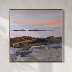 "Extol" Abstracted Landscape Oil Painting