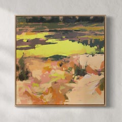 "Radiate" Paesaggio astratto dipinto ad olio