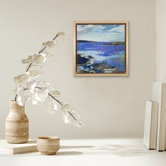 "Spent, " Abstract Landscape Oil Painting