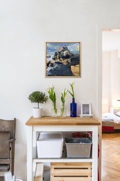 "Surge, " Abstract Landscape Oil Painting