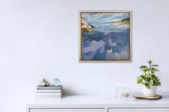 "Tidal, " Abstract Landscape Oil Painting