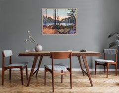 "Wait, " Abstract Landscape Oil Painting