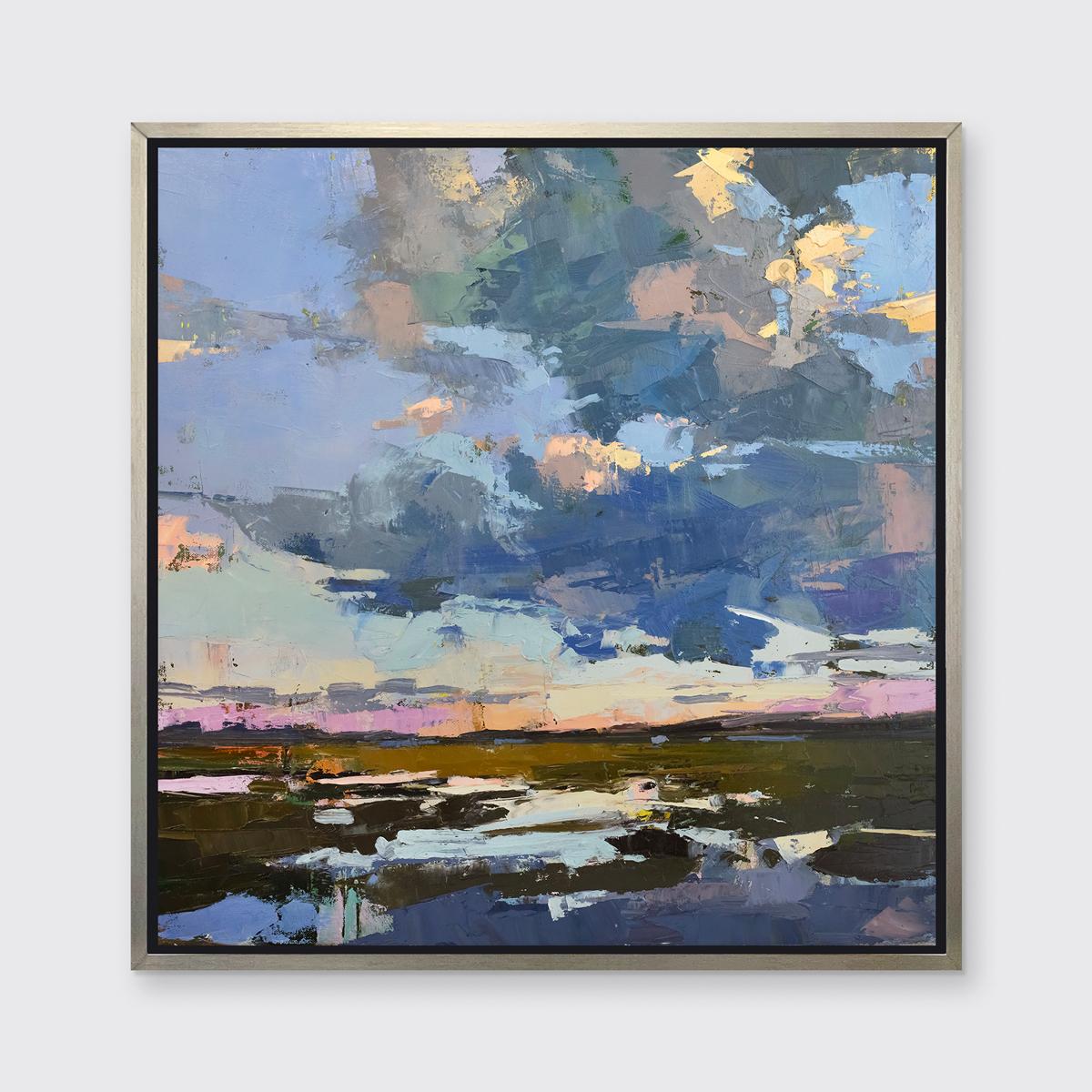 Bri Custer Landscape Print - "Missed" Framed Limited Edition Print, 40" x 40"