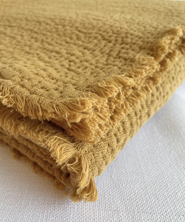 Bria Matelasse French Cotton Throw For Sale at 1stDibs