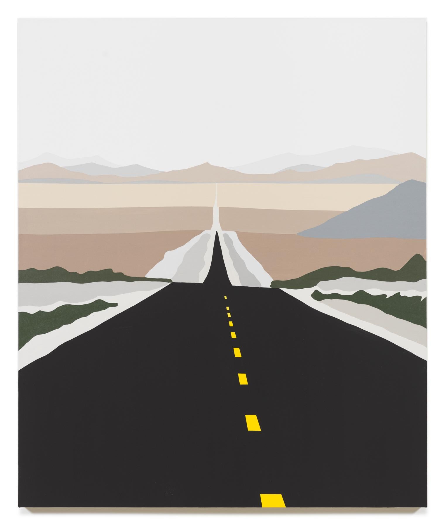 Desert Road - Painting by Brian Alfred