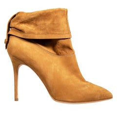 Brian Atwood Stivali in pelle scamosciata marrone taglia IT 41