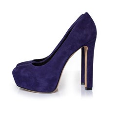 Brian Atwood, purple suede pumps