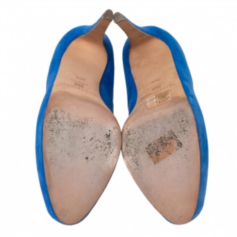 Brian Atwood Escarpins à plateforme Maniac bleu roi taille 38,5 en vente 3