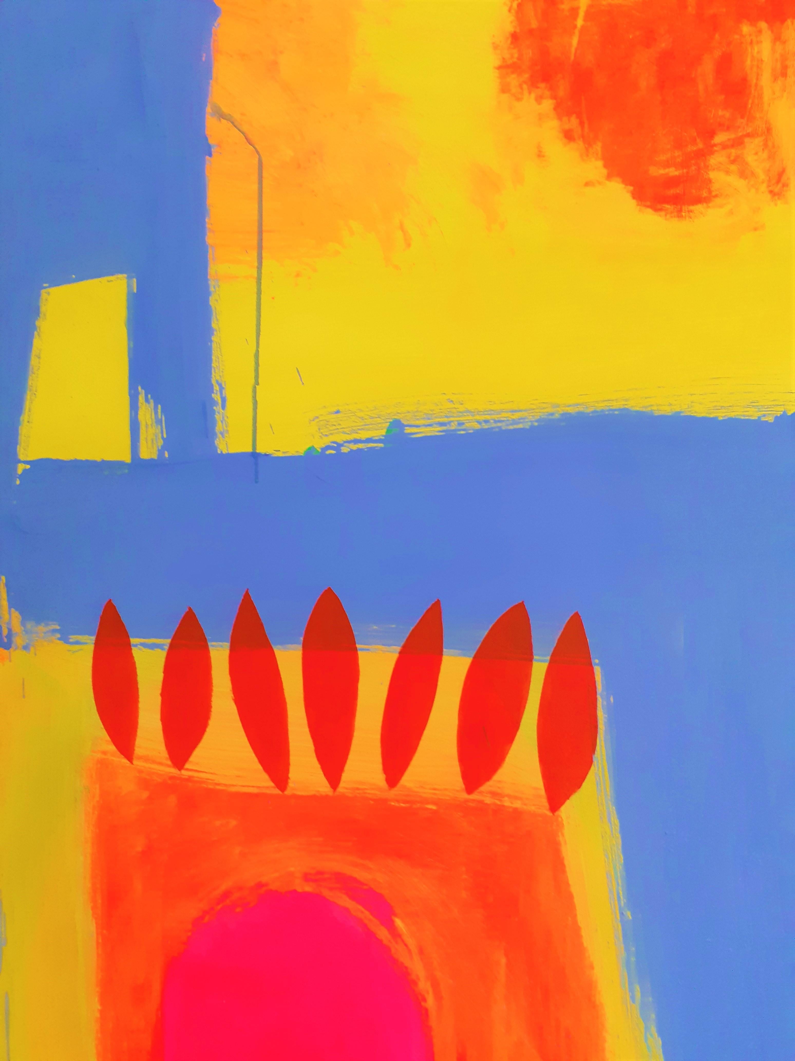 Déclaration de l'artiste :
mes peintures partent d'une idée, souvent d'une image dont je me souviens, qu'il s'agisse d'un paysage, d'un intérieur ou d'une nature morte. Comme je peins, j'essaie de réduire et de simplifier l'image pour capturer et
