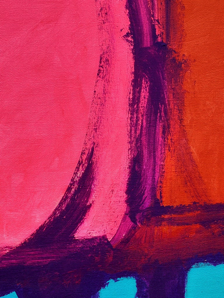 Brian Bartlett Fine And Dandy contemporary abstract neon bright colourful acrylic painting