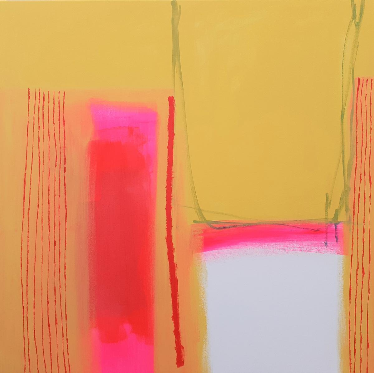Brian Bartlett Abstract Painting - In the Blink of an Eye - Colourful, Abstract Art: Acrylic on Canvas