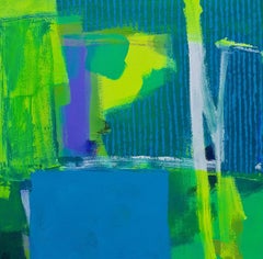 Tahiti - Zeitgenössische kühne bunte abstrakte Acrylmalerei