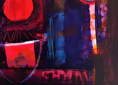 Towards Corton - Contemporary Abstract Art: Acrylic on Canvas