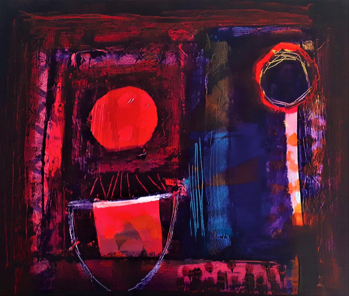 Abstract Painting de Brian Bartlett - Hacia Corton - Arte Abstracto Contemporáneo: Acrílico sobre lienzo