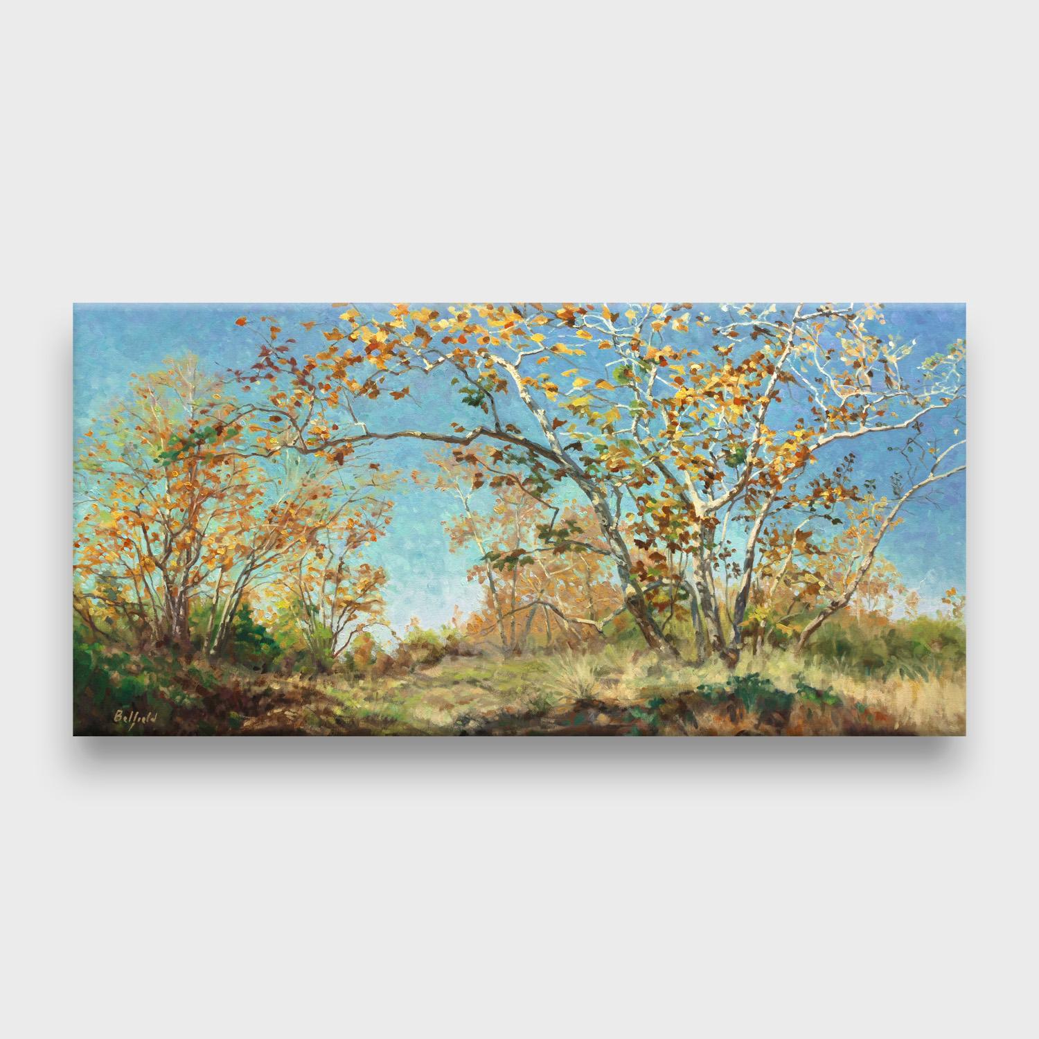 Landschaft impressionistischen Stil, „Für jeden Herbst“ – Painting von Brian Belfield 