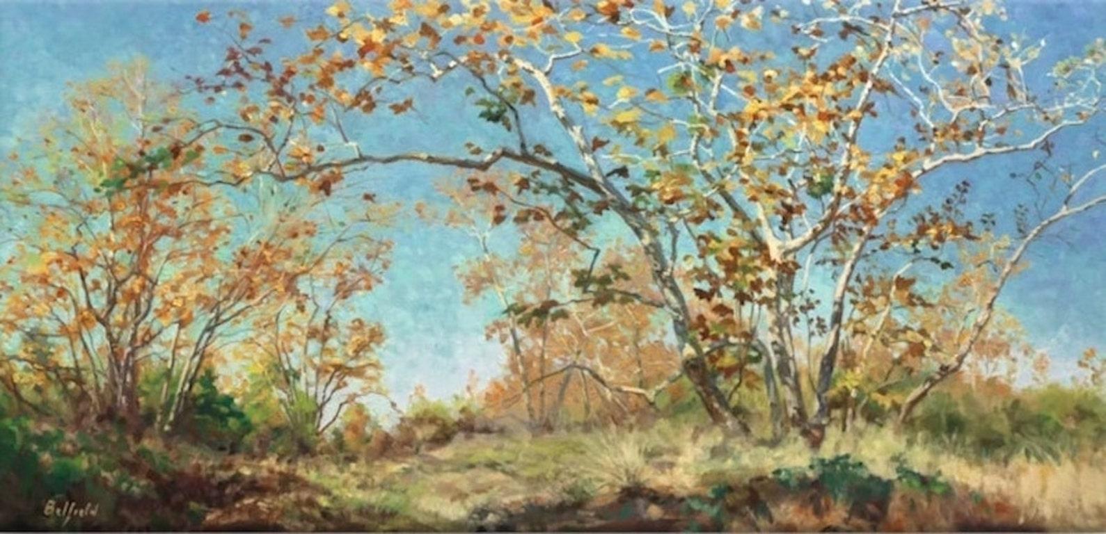 Brian Belfield  Landscape Painting - Impressionist Landscape, "Forever Autumn"