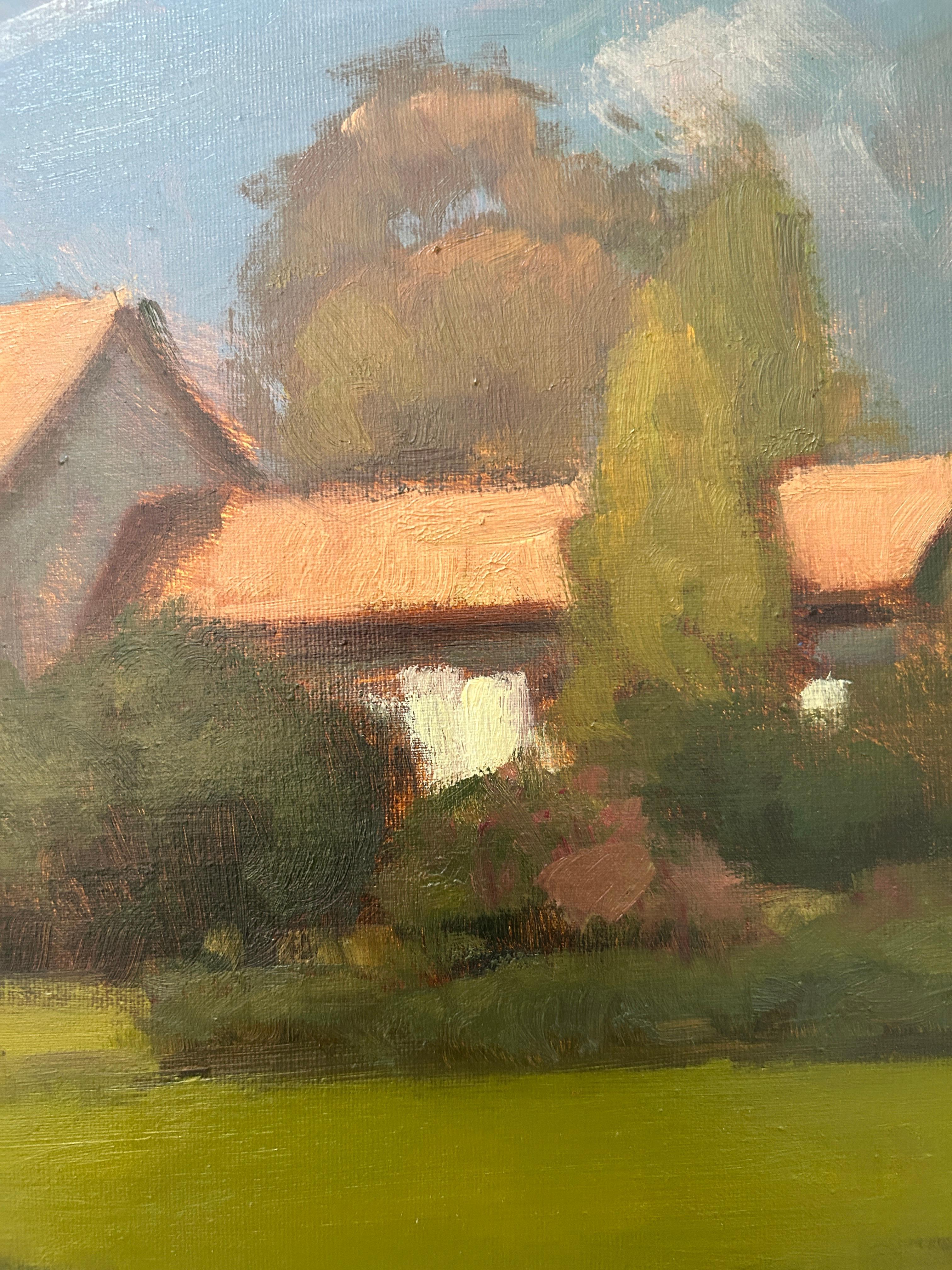 Brian Blood „Gemälde eines Landhauses in der Provence“, Gemälde im Angebot 8