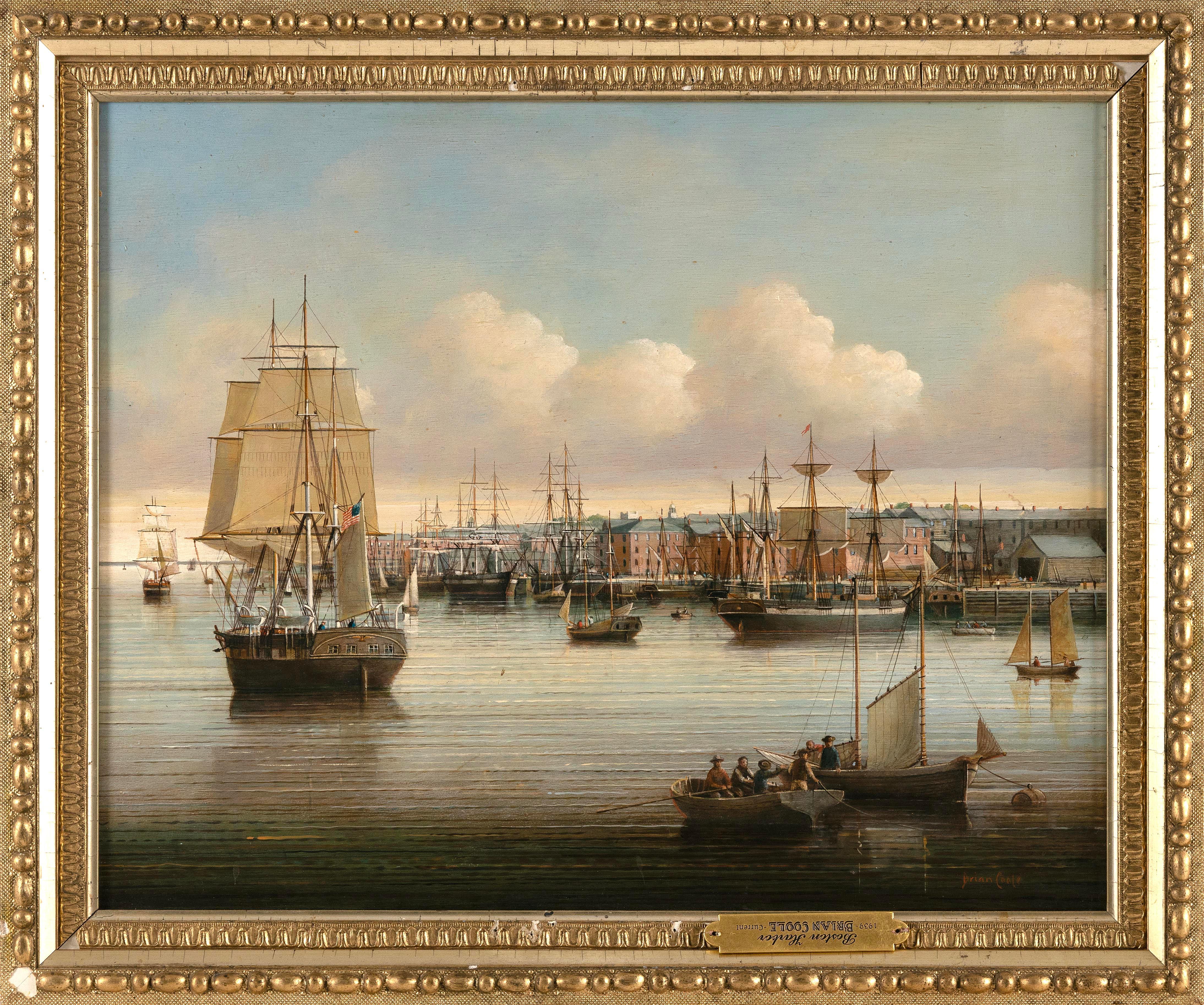 Brian Coole Landscape Painting - "Boston Harbor"