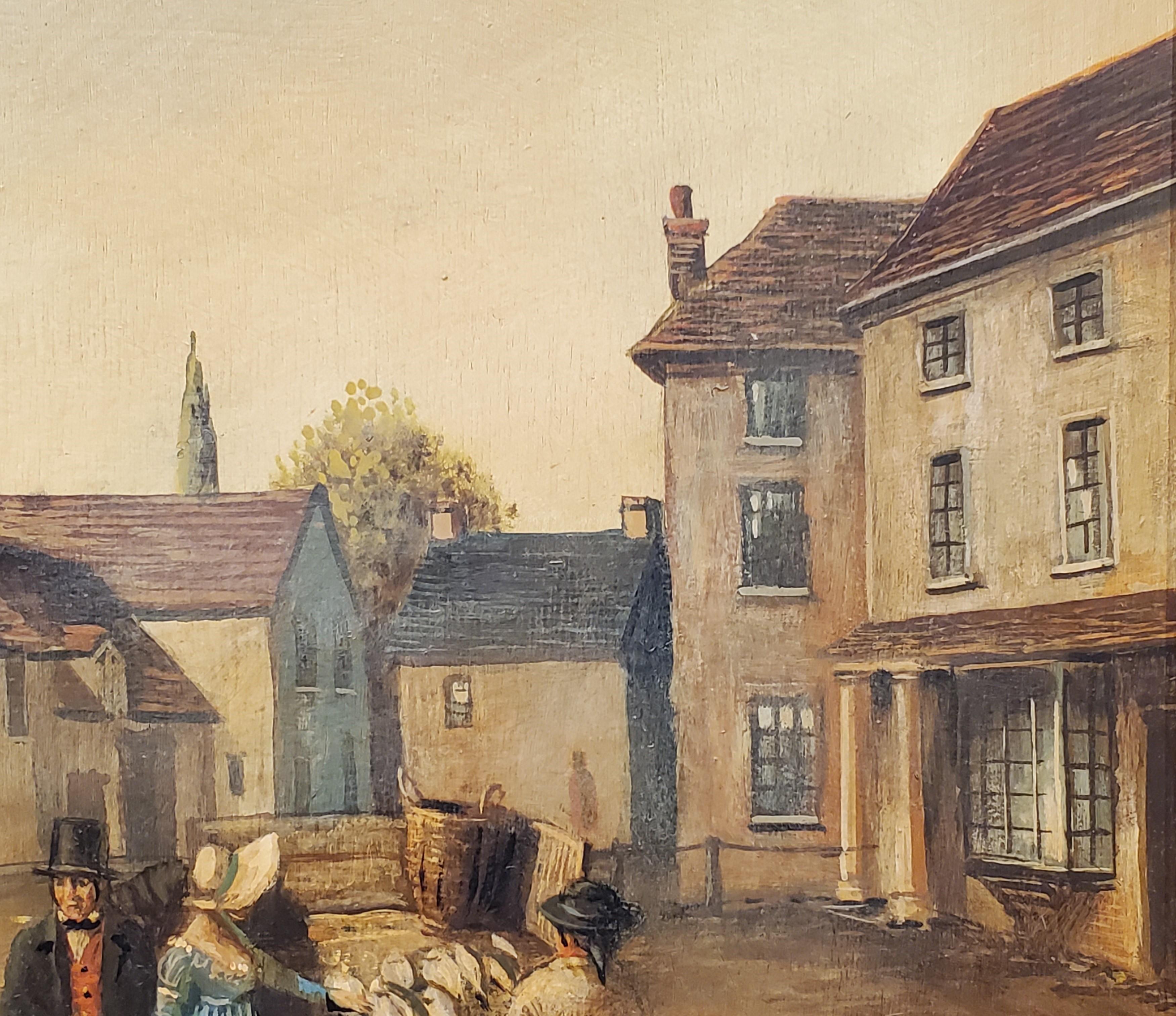 Emsworth Town Square:: Genregemälde von Brian Coole 6