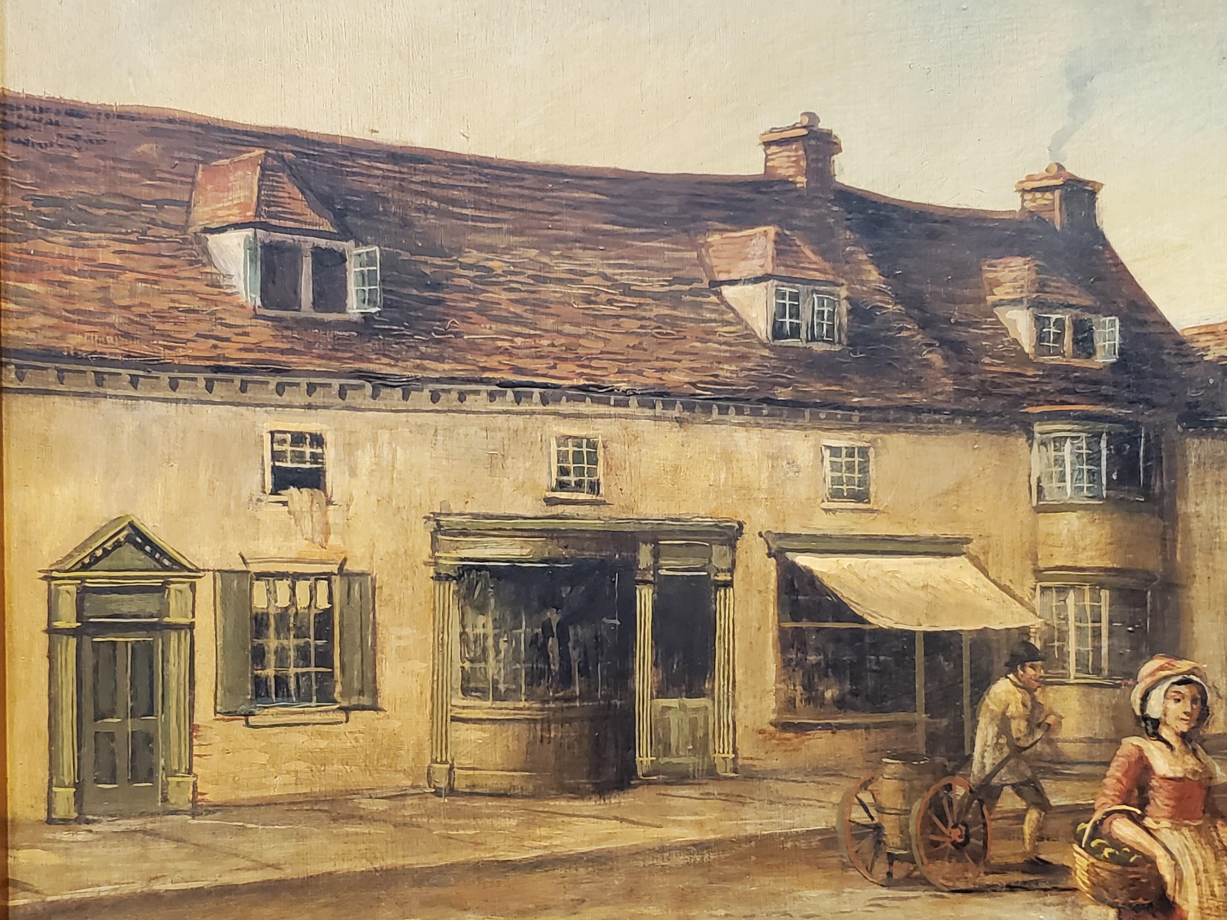 Emsworth Town Square Genre Painting  by Brian Coole 5