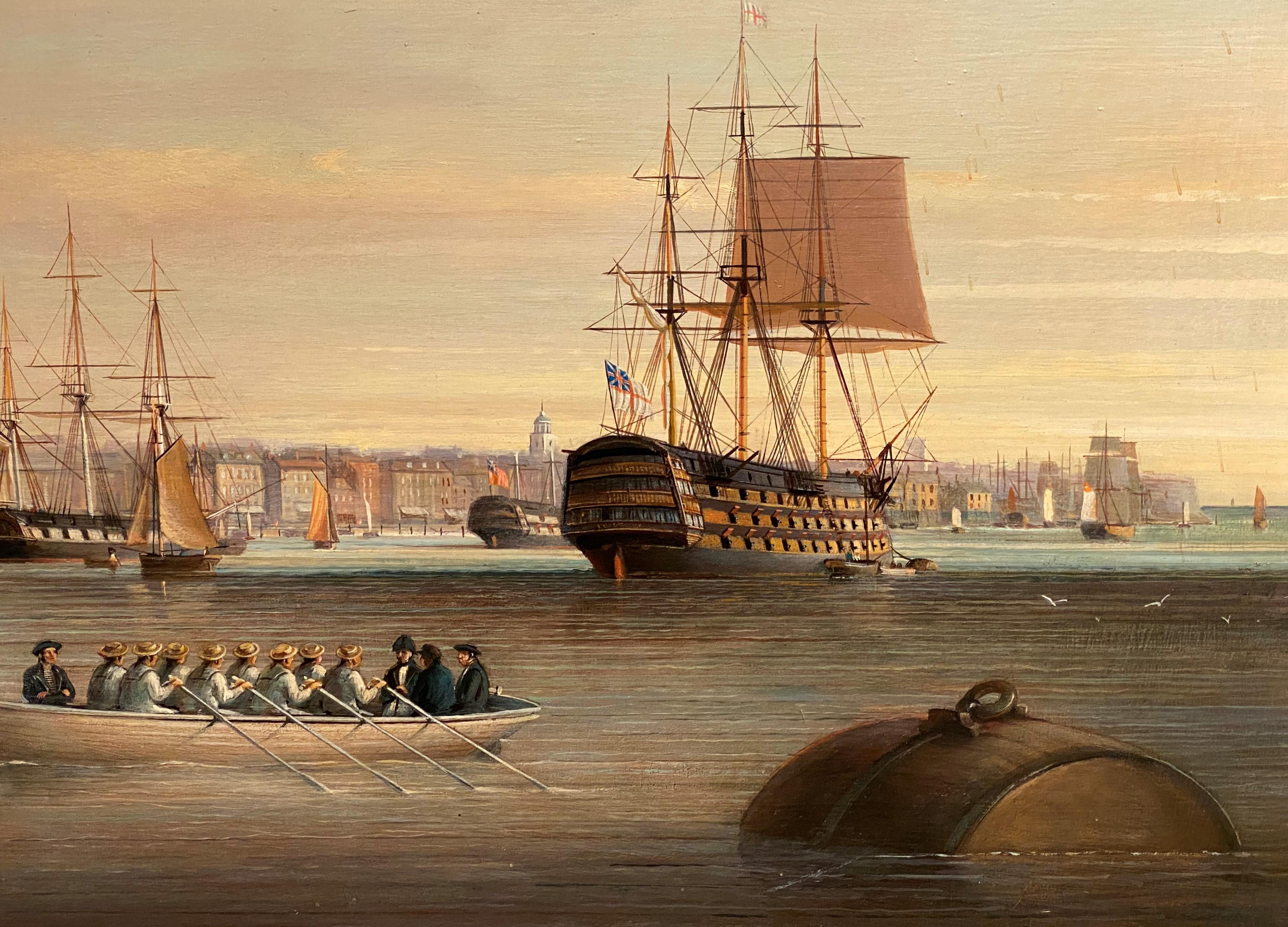 Portsmouth Harbour - Realist Art by Brian Coole
