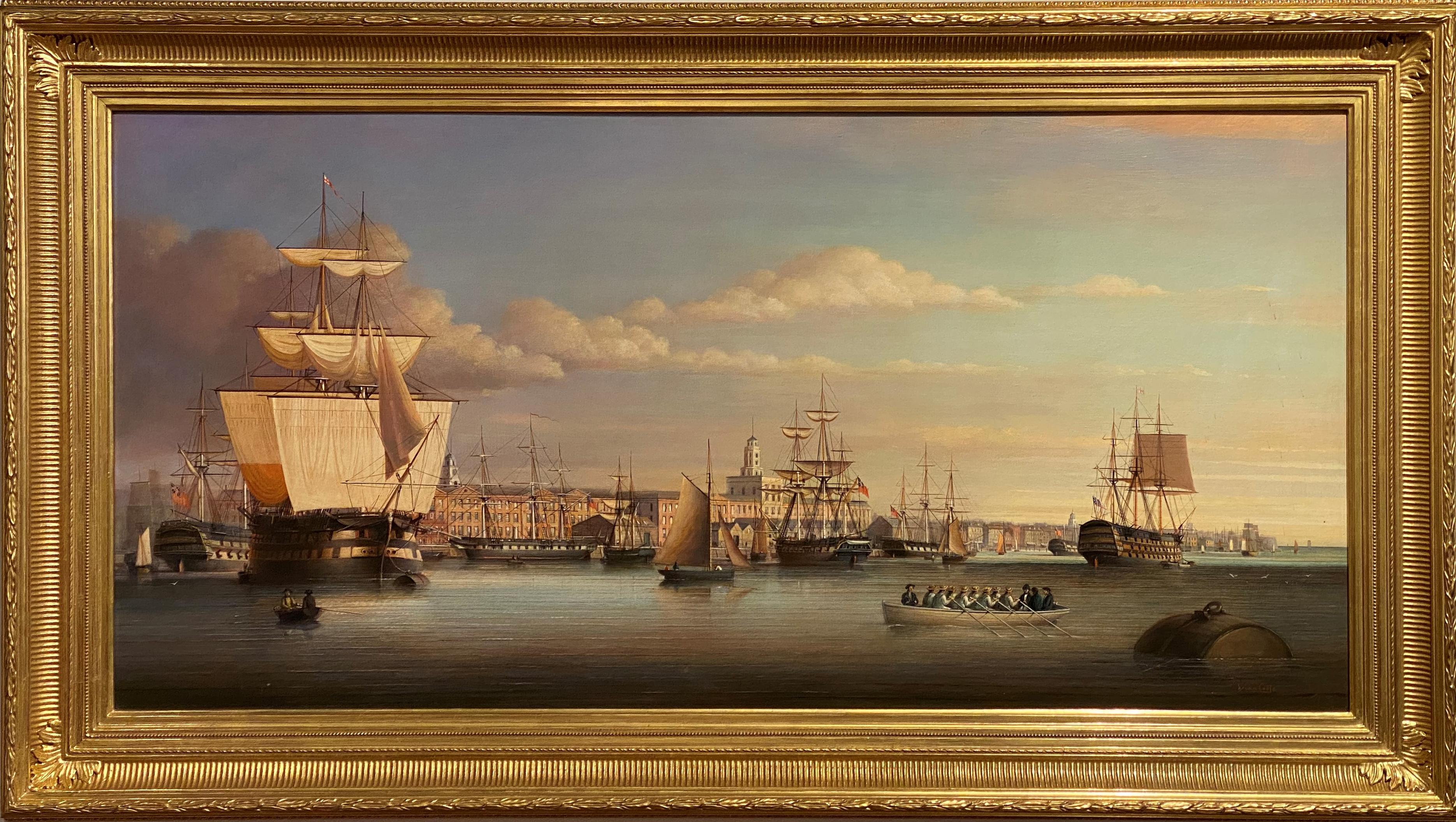 Puerto de Portsmouth - Art de Brian Coole