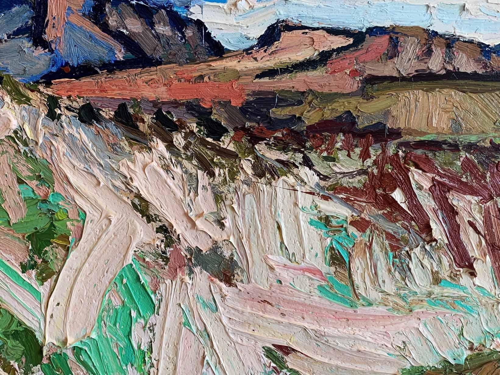 Nuages au-dessus du Mesa - Expressionnisme abstrait Painting par Brian Cote
