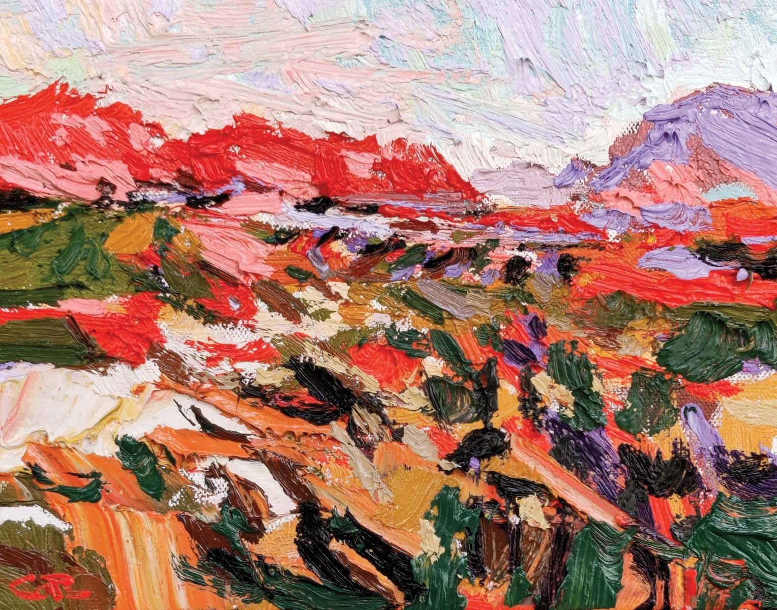 Brian Cote Landscape Painting - Red Mountain Majesty