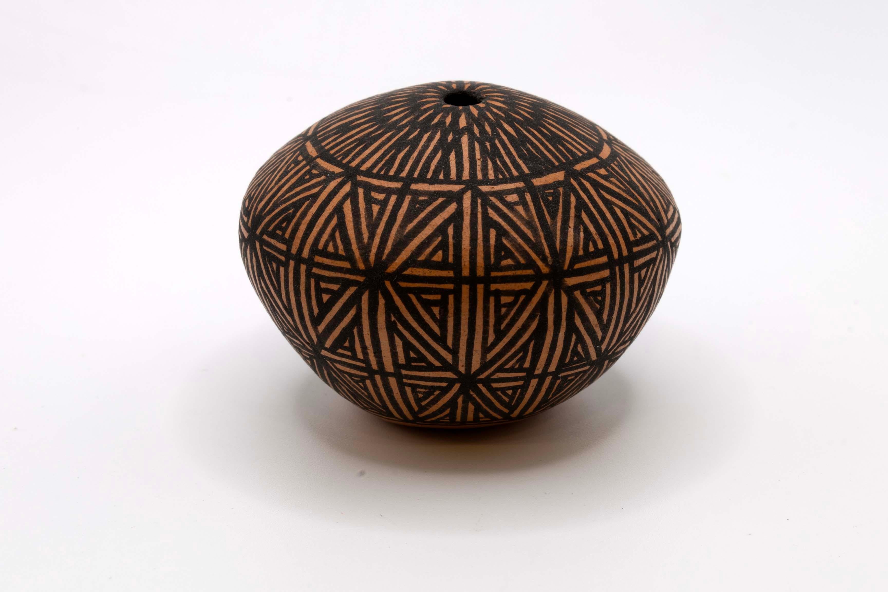 Brian DeLorme Acoma Pueblo New Mexico Fired Earthenware Pottery Signed 1