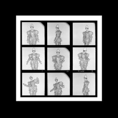 David Bowie Scary Monsters Clown Contact Sheet by Duffy