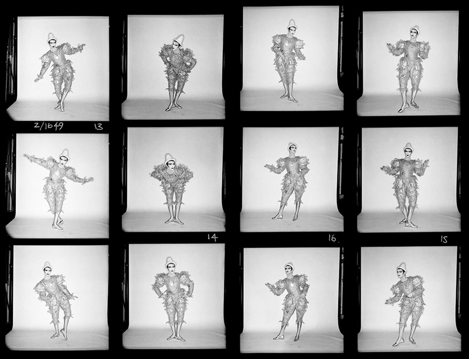 David Bowie Scary Monsters Clown foglio a contatto completo di grande formato stampato da Duffy
