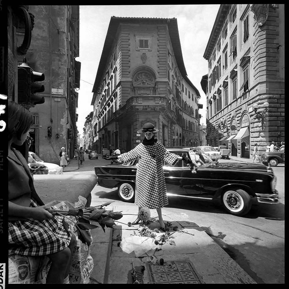 Brian Duffy Figurative Photograph - Girl with Mercedes, Florence