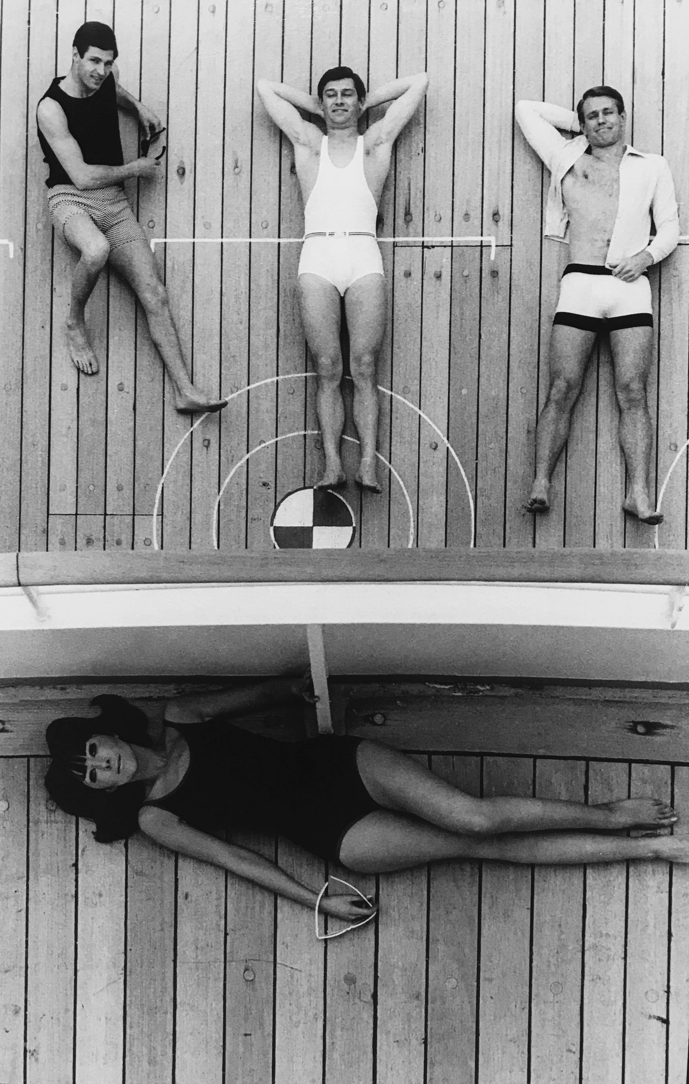 Brian Duffy Figurative Photograph - Group on Deck #3, Town Magazine