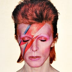 Original Vintage Music Advertising Poster David Bowie Aladdin Sane Glam Rock Art