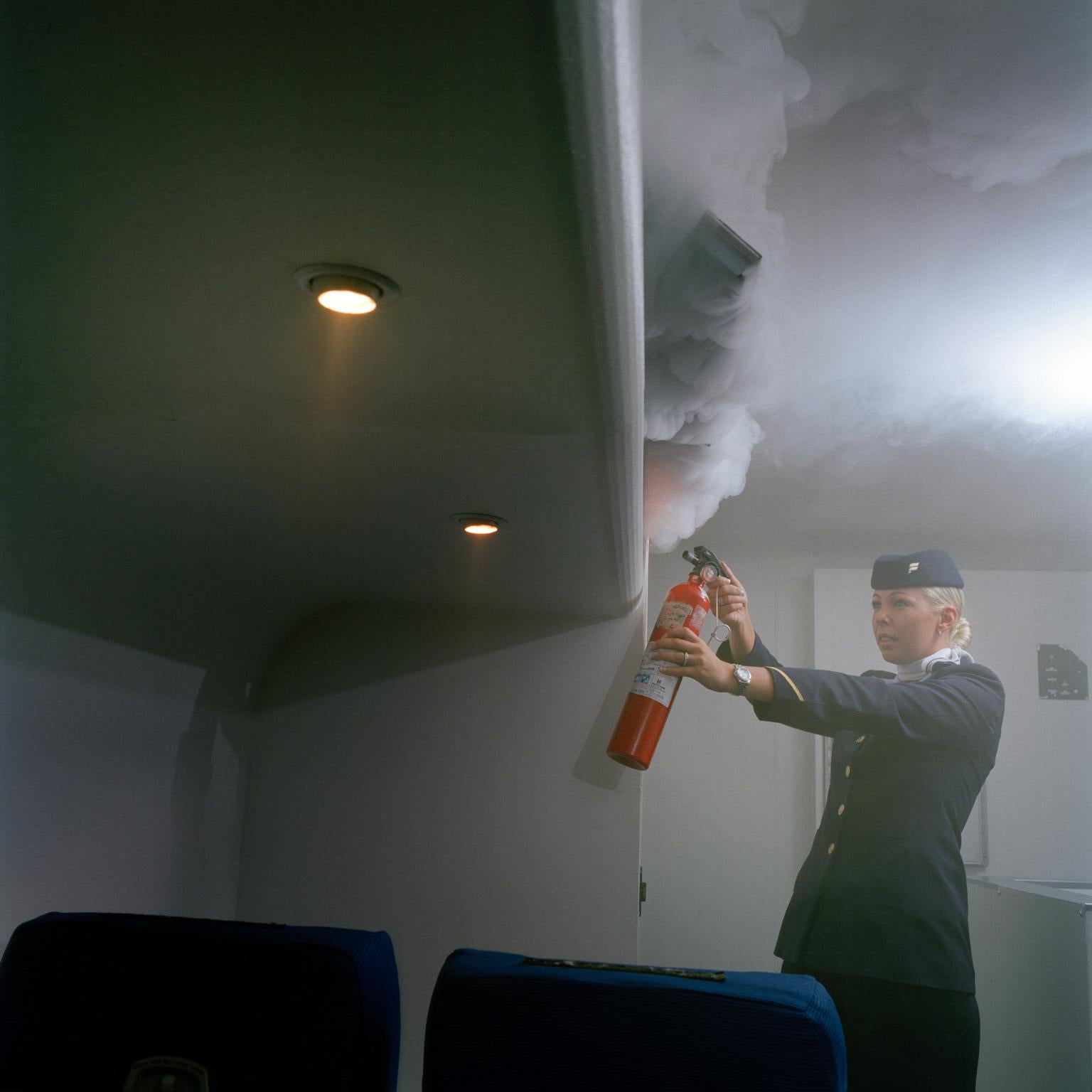 Brian Finke Color Photograph - Untitled (Unnur, Icelandair)