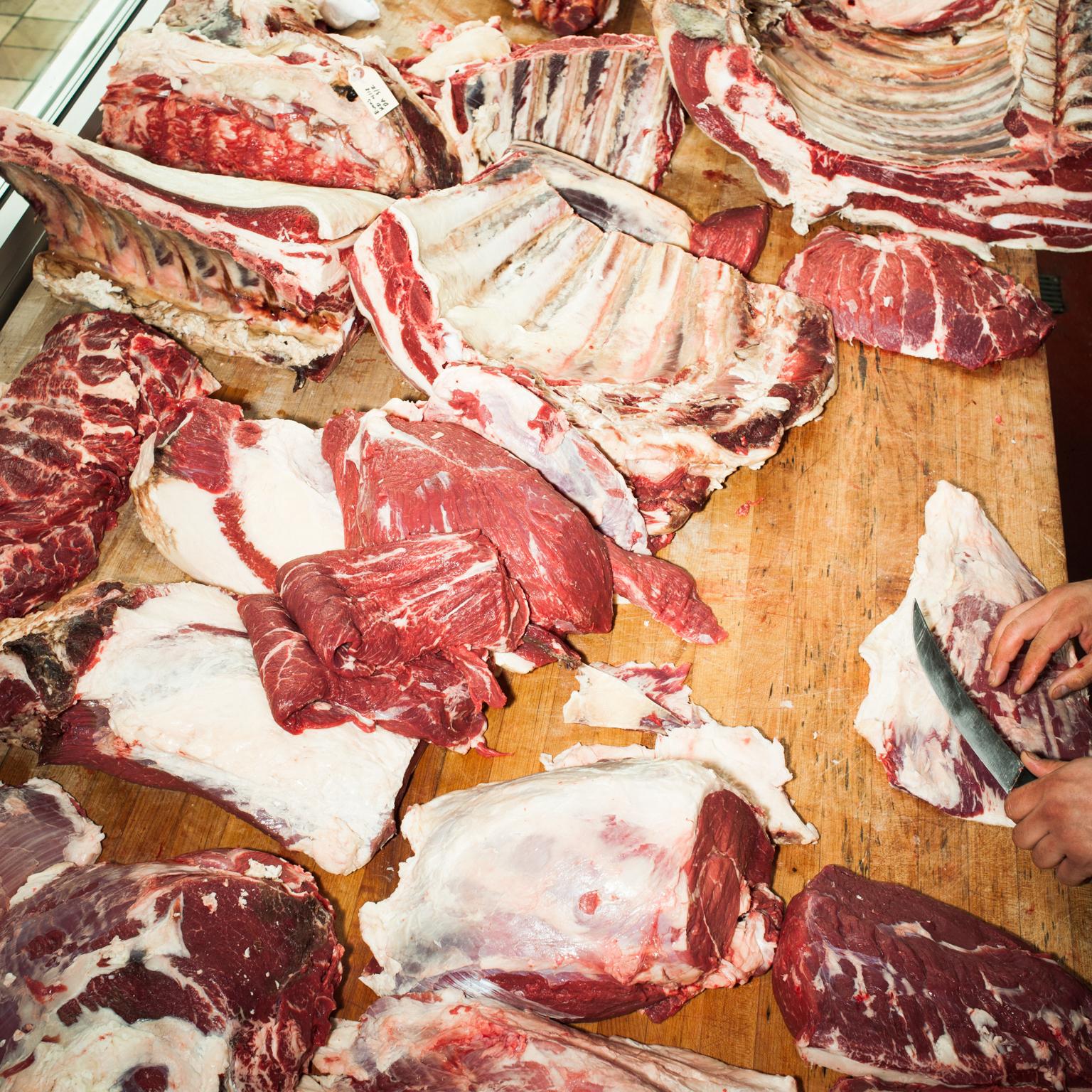 Brian Finke Color Photograph - Untitled (Meat no. 12), photograph 