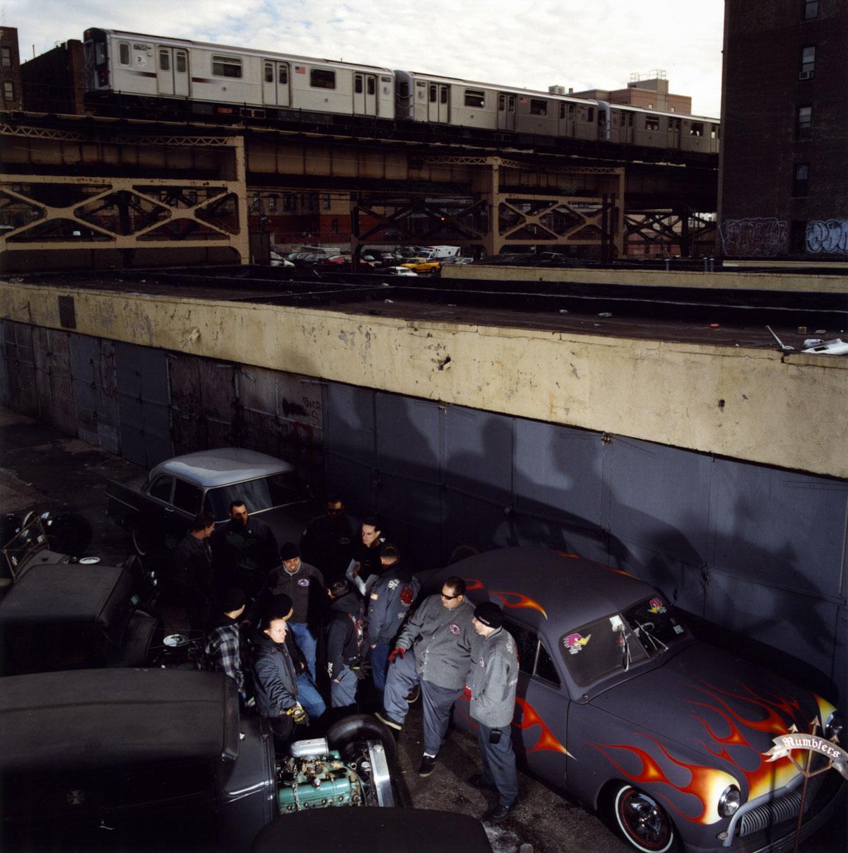 Brian Finke Color Photograph - Untitled (Rumblers no. 1)