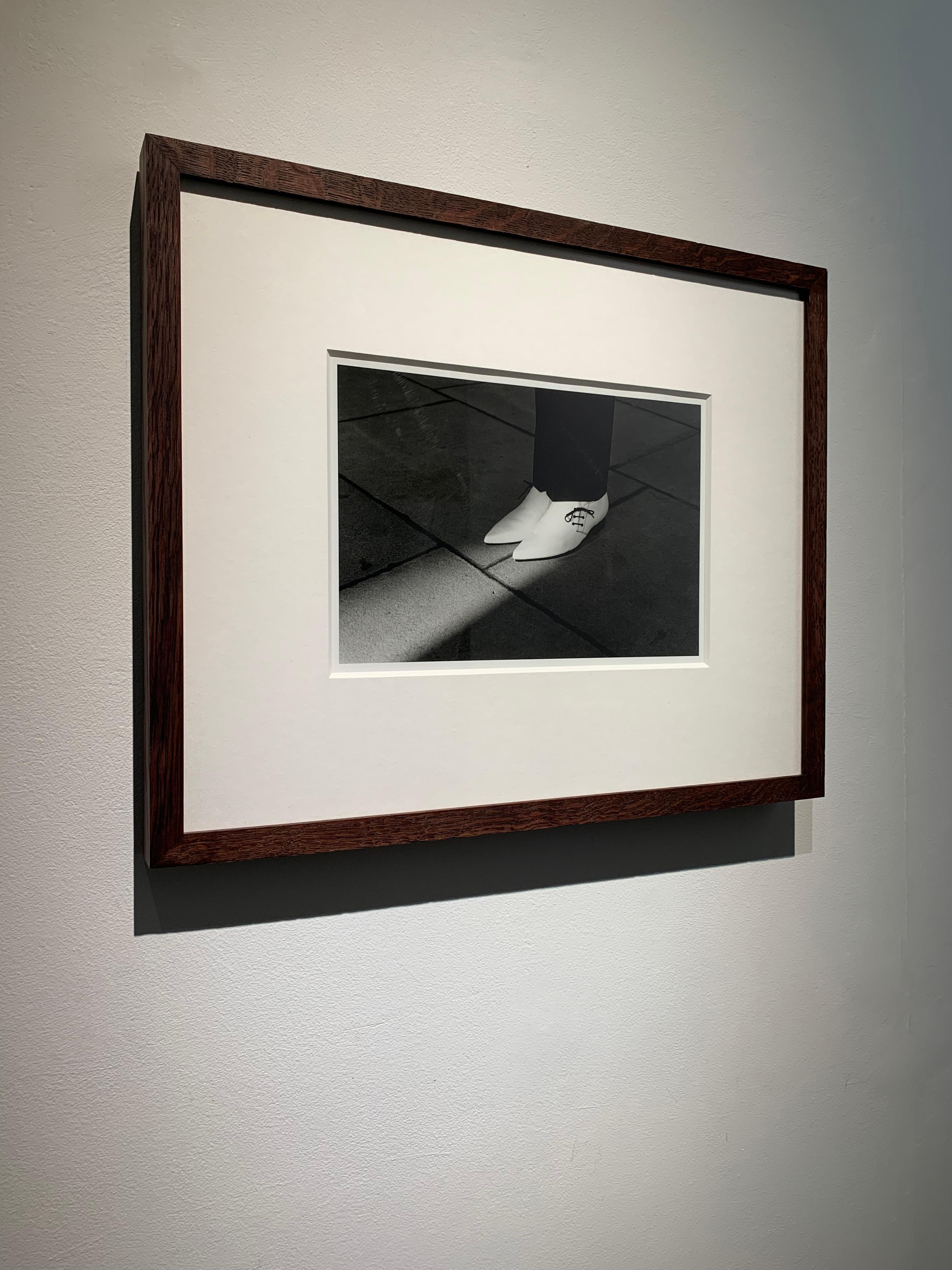 Brian Griffin
Joe Jackson - Look Sharp, 1979
Vintage Gelatin Silver Print, Framed; museum mount board, antireflective art glass, oak frame
Image size; 11 4/5 × 15 7/10 in  30 × 40 cm Frame: 44 x 54 cm

This 1979 photograph was shot for the album