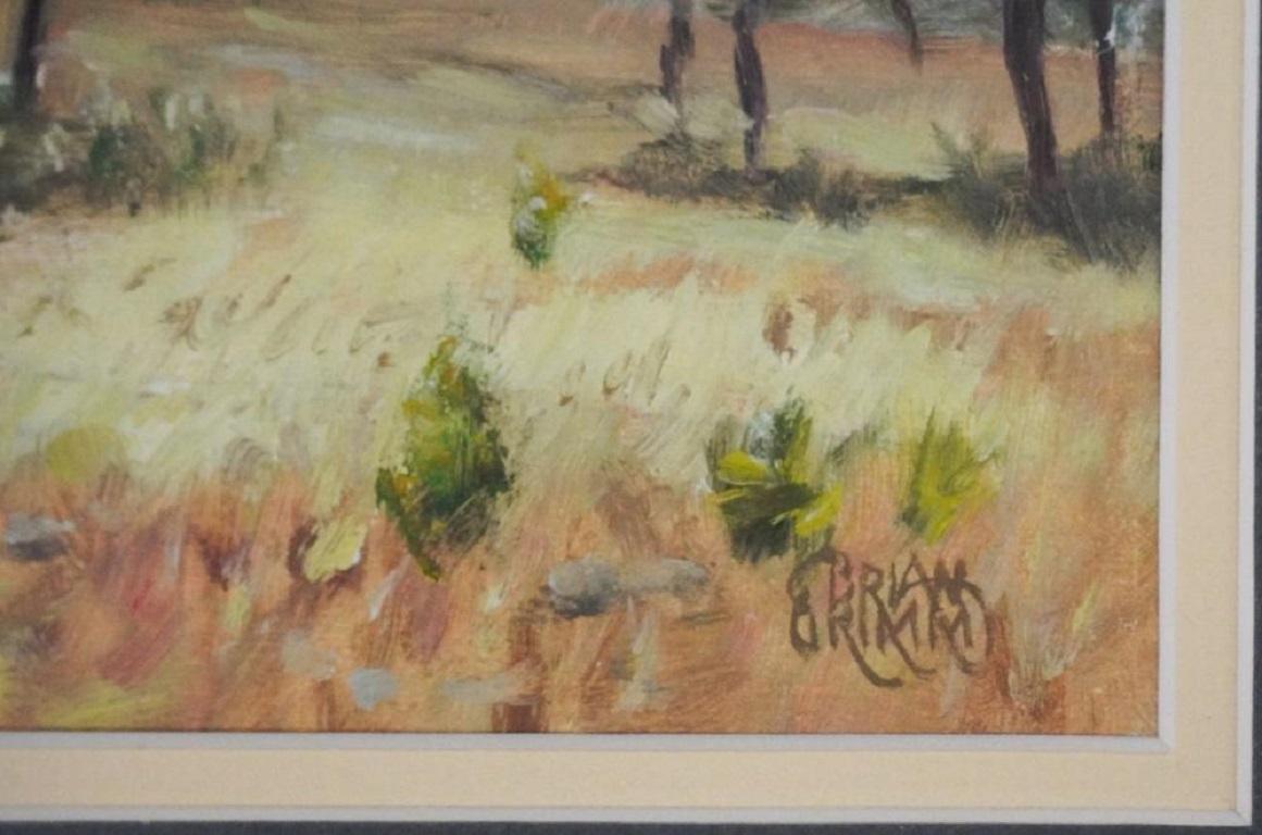 American Brian Grimm Texas Landscape Study Painting For Sale