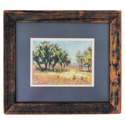 Stephen Thomas Rascoe Abstract Landscape Painting 1970s 'Sierra Madre ...