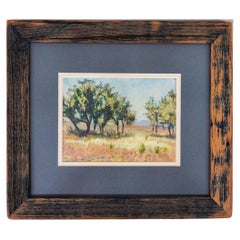 Vintage Brian Grimm Texas Landscape Study Painting