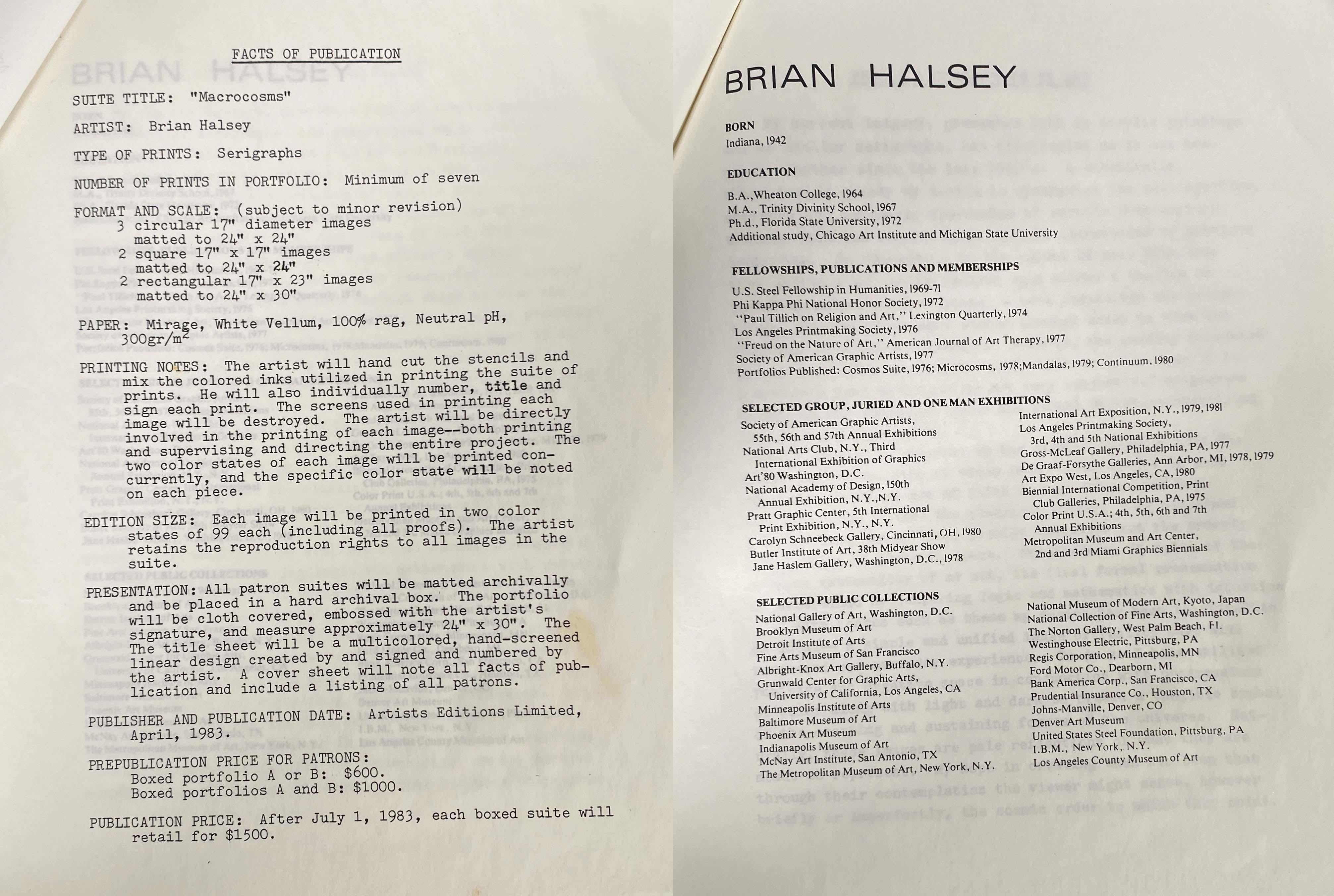 Brian Halsey Alpha V Serigraphie AP 3/12 State II/IV Signiert ungerahmt im Angebot 9