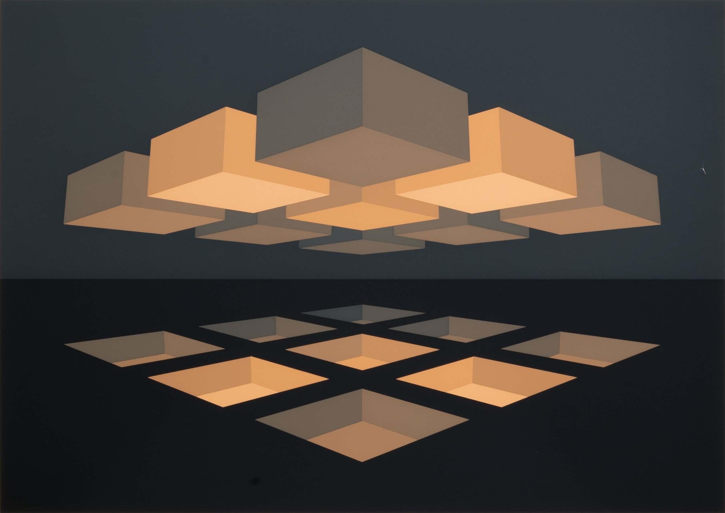 Brian Halsey Apothosis Serigraphie 4/75 State 1/11 Signiert ungerahmt (amerikanisch) im Angebot