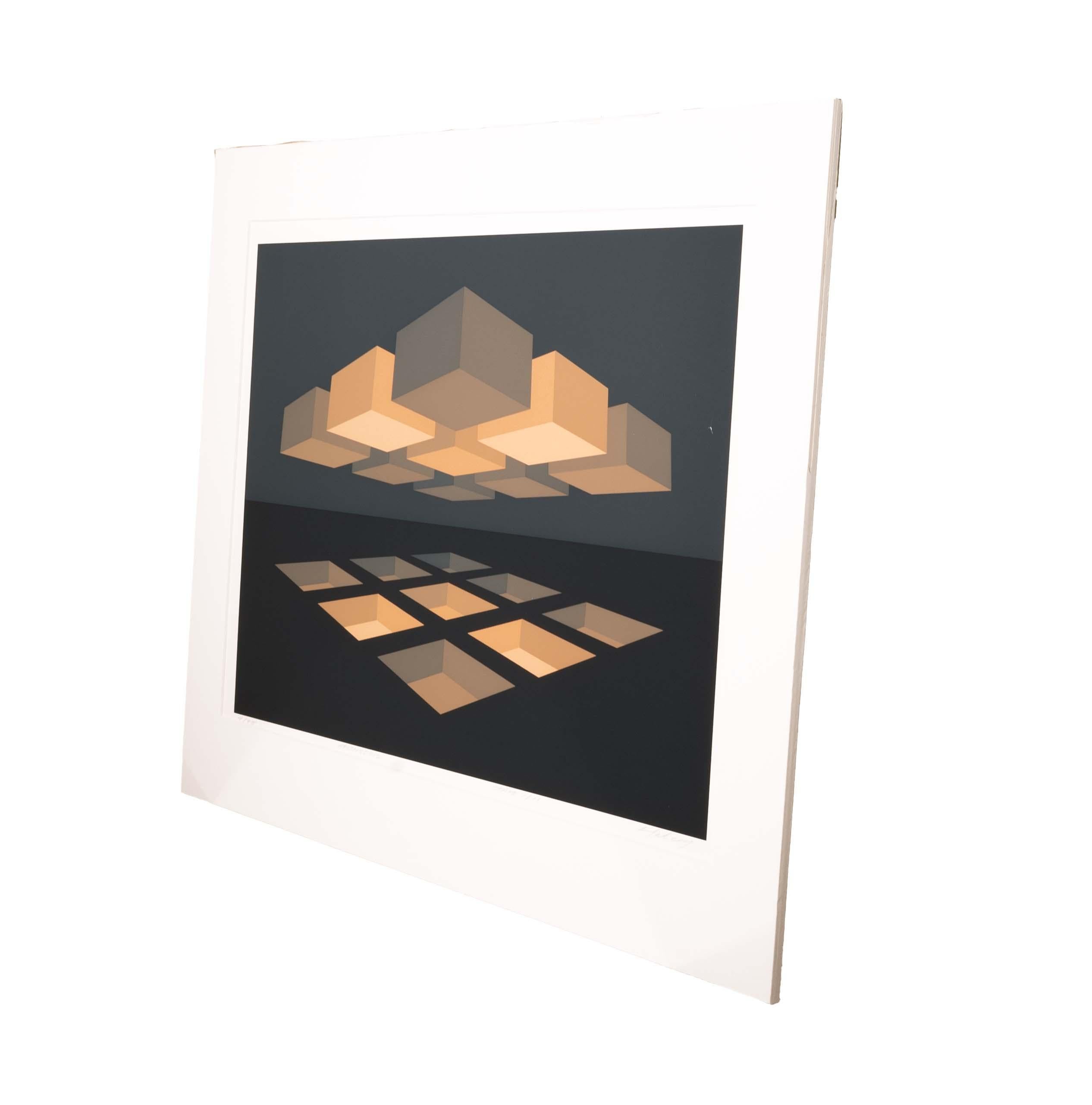 Brian Halsey Apothosis Serigraphie 4/75 State 1/11 Signiert ungerahmt im Zustand „Gut“ im Angebot in Keego Harbor, MI