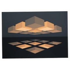 Brian Halsey Apothosis Serigrafia 4/75 Stato 1/11 Firmata Senza cornice