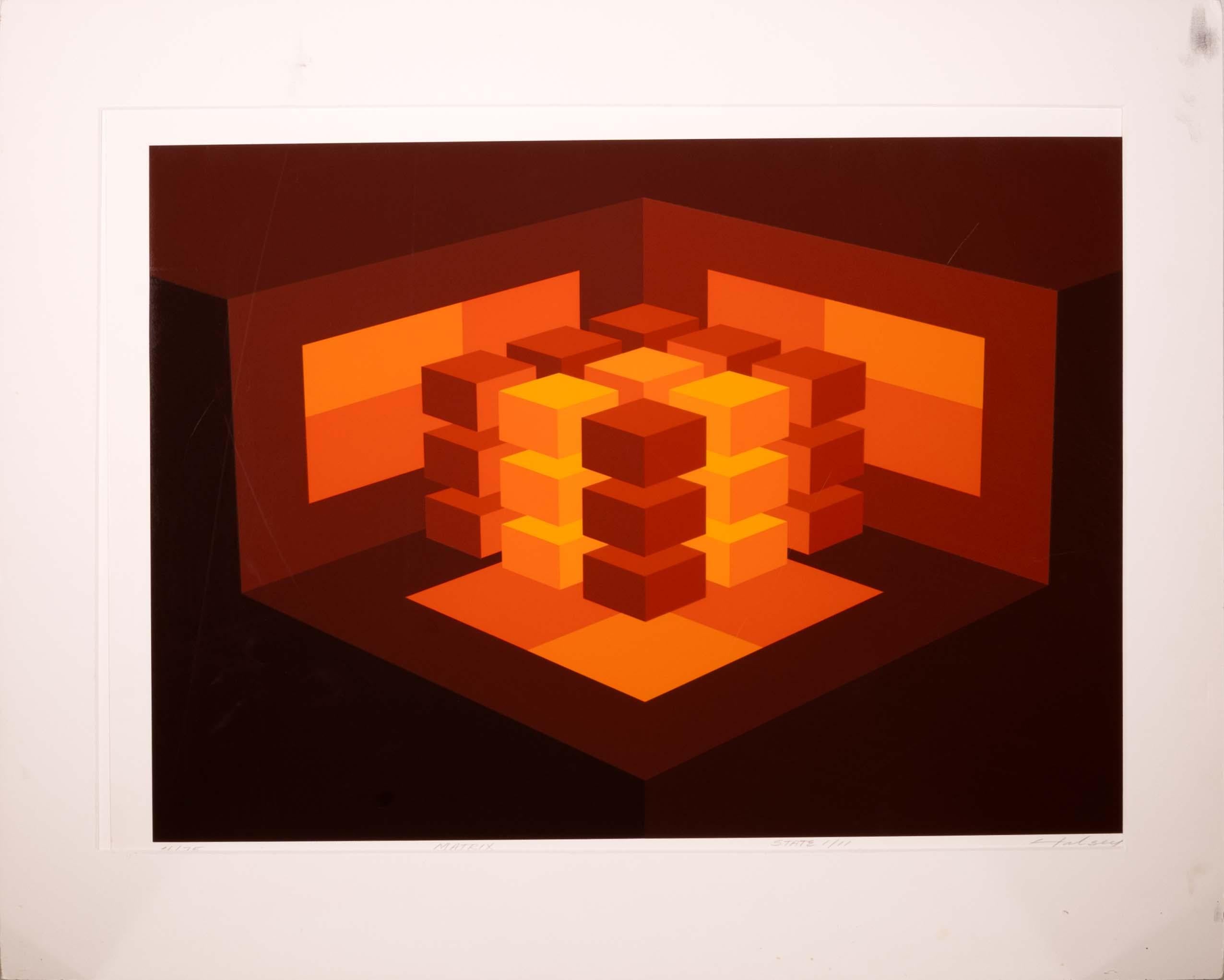 Brian Halsey Matrix Serigraphie 4/75 State 1/11 Signiert ungerahmt (Moderne) im Angebot