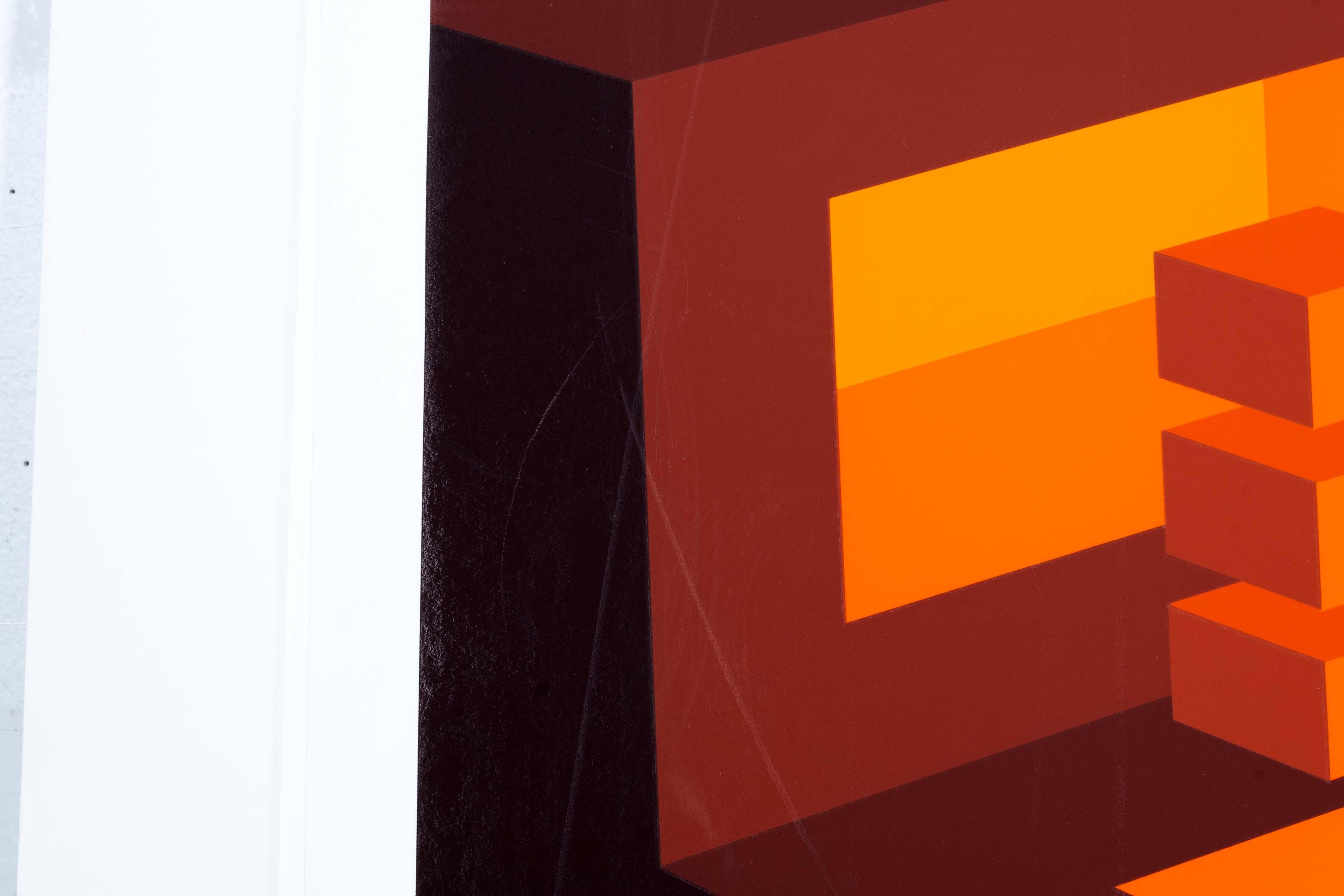 Brian Halsey Matrix Serigraphie 4/75 State 1/11 Signiert ungerahmt (Papier) im Angebot