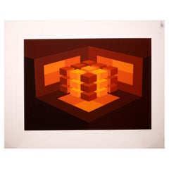 Brian Halsey Matrix Serigraphie 4/75 State 1/11 Signiert ungerahmt